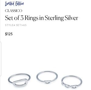 Ippolita Silver 3 ring set